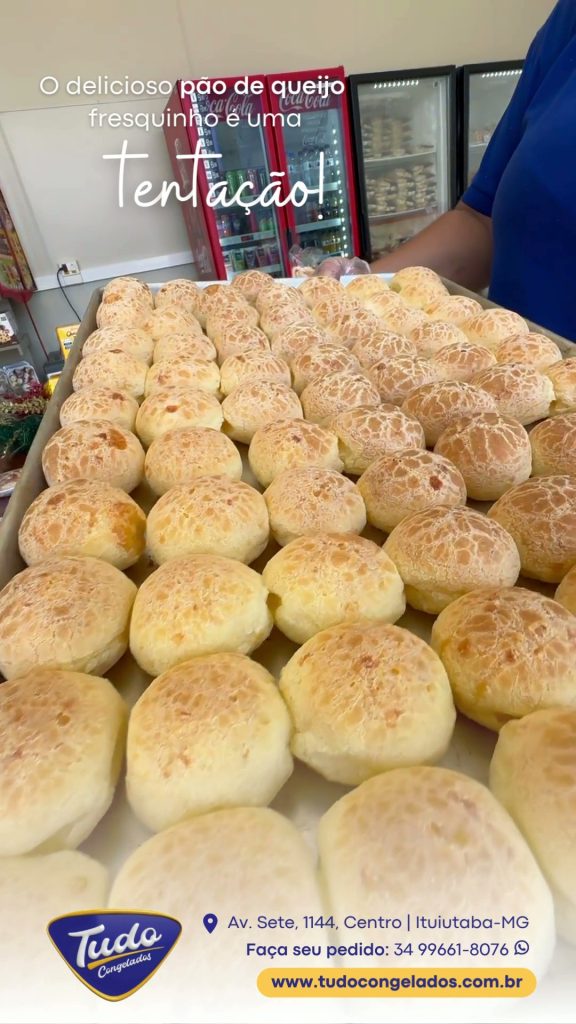 pão de queijo fresquinho é uma tentação!