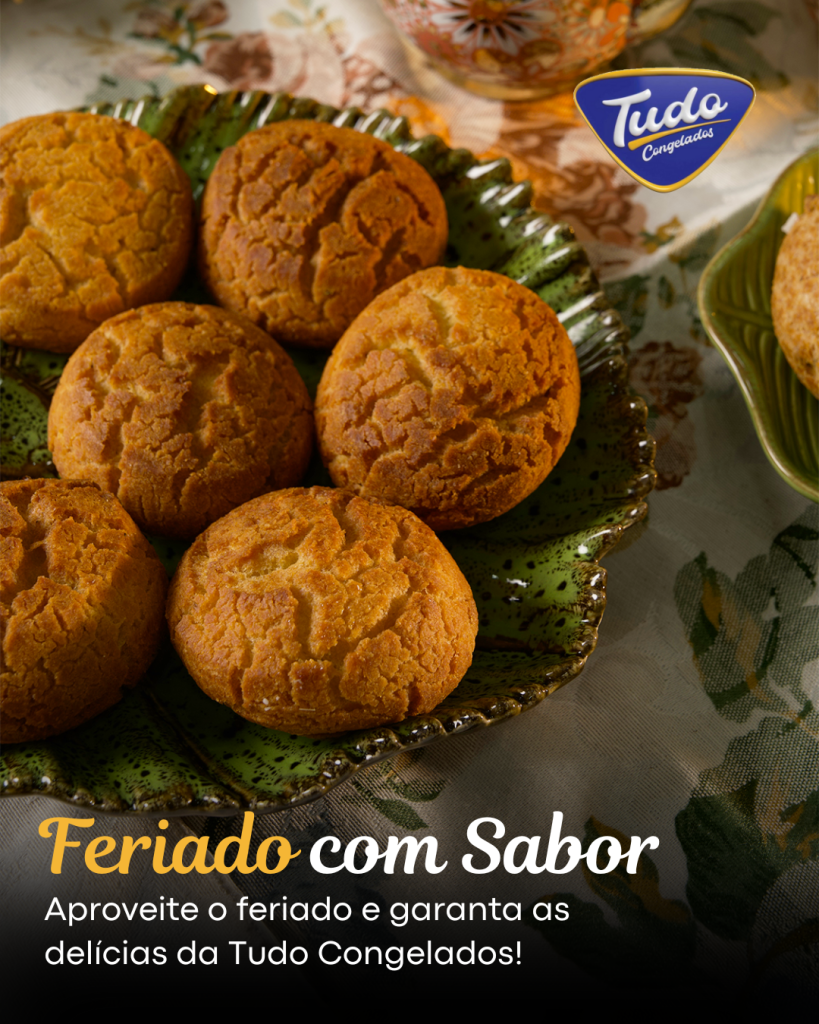 Aproveite o feriado e garanta as delícias da Tudo Congelados! Aproveite o feriado e garanta as delícias da Tudo Congelados! Temos tudo para deixar seu dia ainda mais especial: roscas, pães de queijo, broas e muito mais!