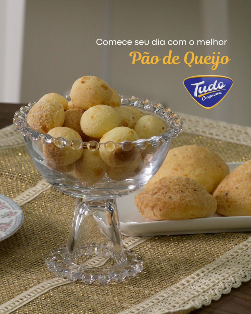 Comece o dia com o melhor pão de queijo da Tudo Congelados!