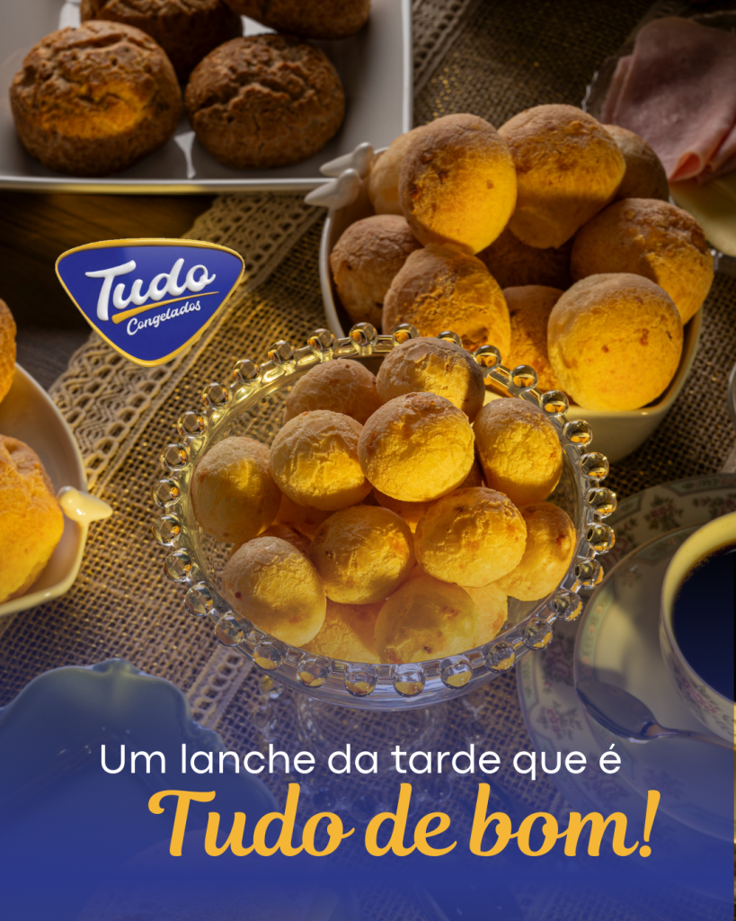 Um lanche da tarde que é tudo de bom! Um bom mineiro sabe a importância do lanche da tarde! Aquele cafézinho com pão de queijo ou quitanda que ajuda na produtividade e que deixa o dia mais alegre!  Aqui na Tudo, você encontra uma variedade de produtos para fazer do seu lanche a sua refeição favorita! Vem experimentar e aproveitar para abastecer seu estoque de congelados!