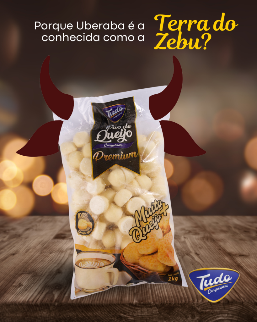 Porque Uberaba é a conhecida como a terra do Zebu? Você sabia que Uberaba é conhecida como a "Terra do Zebu"? Aqui estão alguns motivos: 🐂 Importação e Adaptação: No final do século XIX, criadores de Uberaba importaram gado Zebu da Índia. A raça se adaptou perfeitamente ao clima da região, tornando-se ideal para a pecuária local. 🧬 Desenvolvimento Genético: Uberaba se destacou no melhoramento genético do Zebu, aprimorando características como resistência a doenças e eficiência na produção de carne e leite. 🎡 Exposições e Feiras: Sede da Expozebu, a maior e mais antiga feira de gado Zebu do mundo, realizada anualmente desde 1934, atraindo criadores de todo o Brasil e do mundo. 🔬 Centros de Pesquisa: A cidade abriga várias instituições de pesquisa e desenvolvimento focadas na pecuária, incluindo a Associação Brasileira dos Criadores de Zebu (ABCZ). 💼 Economia e Cultura Local: A criação de gado Zebu é essencial para a economia de Uberaba, gerando empregos e renda, além de influenciar profundamente a cultura local. E agora, além de ser a Terra do Zebu, Uberaba também é conhecida pelo delicioso pão de queijo da Tudo Congelados!  Por que já estamos nos principais Supermercados de Uberaba-MG, confere no nosso site. 🧀😍 Venha experimentar essa delícia que já conquistou o Brasil!