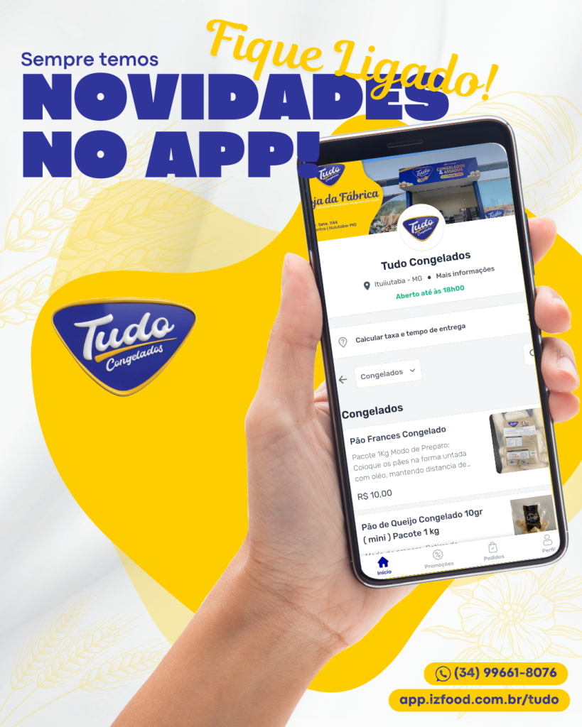 Sempre temos Novidades e promoçoes em nosso app Na Tudo Congelados, sempre temos novidades e promoções imperdíveis!