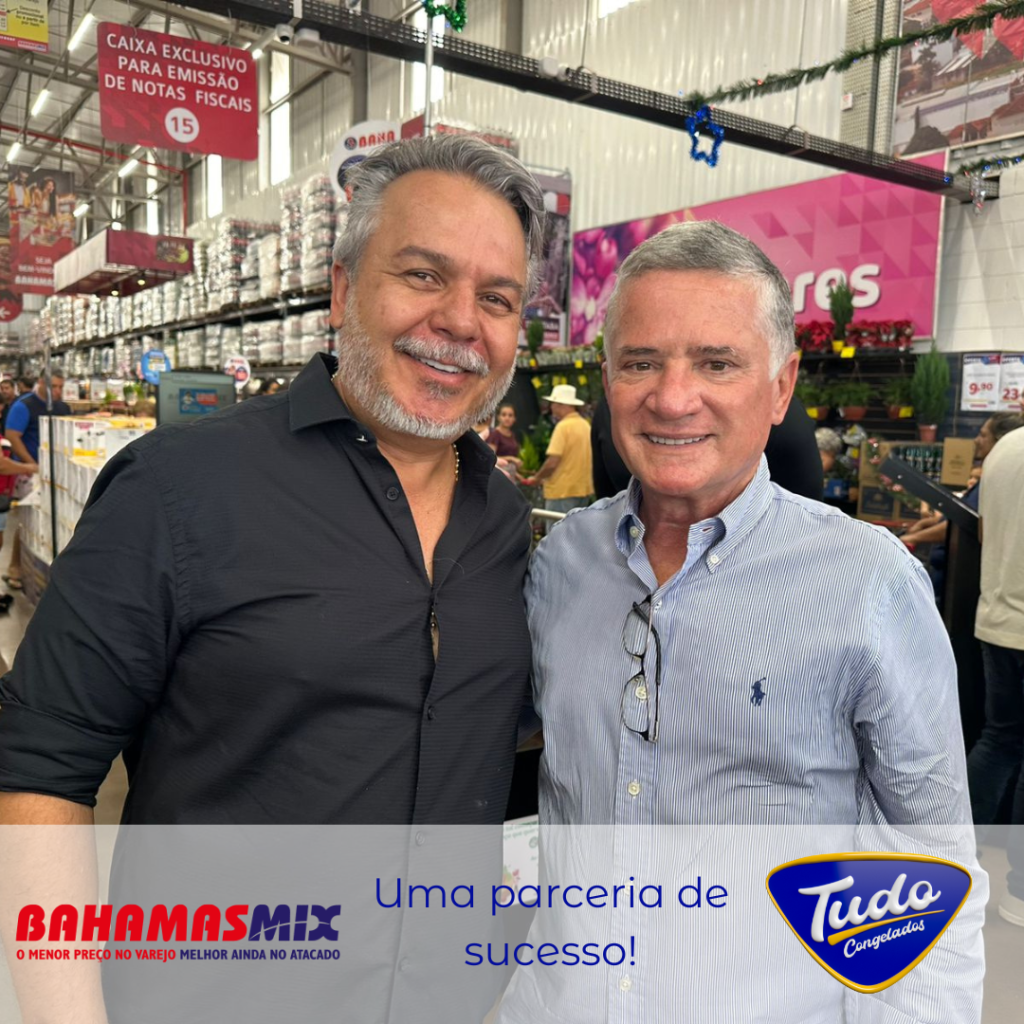 Parceria de sucesso. Nesta terça-feira, 26/11, Relson Caetano, CEO da Tudo Congelados, marcou presença na inauguração da segunda loja do Bahamas Mix em Ituiutaba.