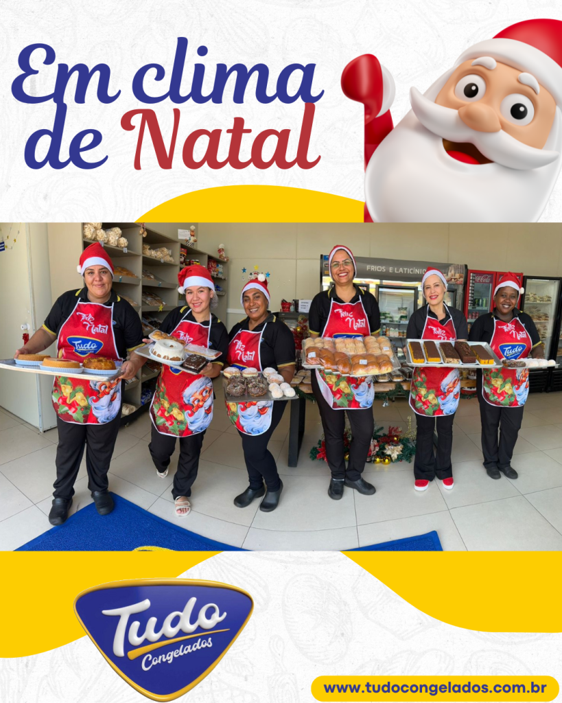 O Natal Chegou na Tudo Congelados de Ituiutaba! Nossa equipe já está no clima natalino, preparando tudo com muito carinho para tornar essa época ainda mais especial!