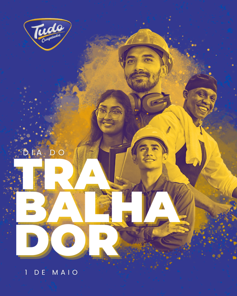 Dia do Trabalhador. Hoje celebramos a força, a dedicação e o valor de todos aqueles que constroem o presente e transformam o futuro com seu trabalho. Parabéns a todos os trabalhadores!