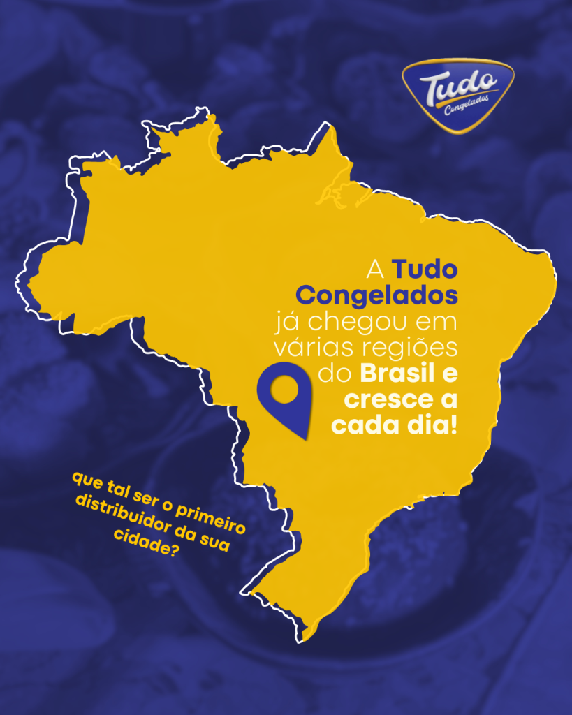 Onde Estamos . A Tudo Congelados já chegou em várias regiões do Brasil e cresce a cada dia, levando nossos produtos para mais lares, comércios e famílias!