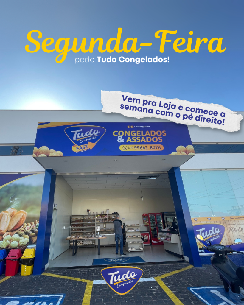 Segunda Feira. Segunda-feira chegou! Comece a semana com o pé direito e com o freezer cheio das delícias da Tudo Congelados!