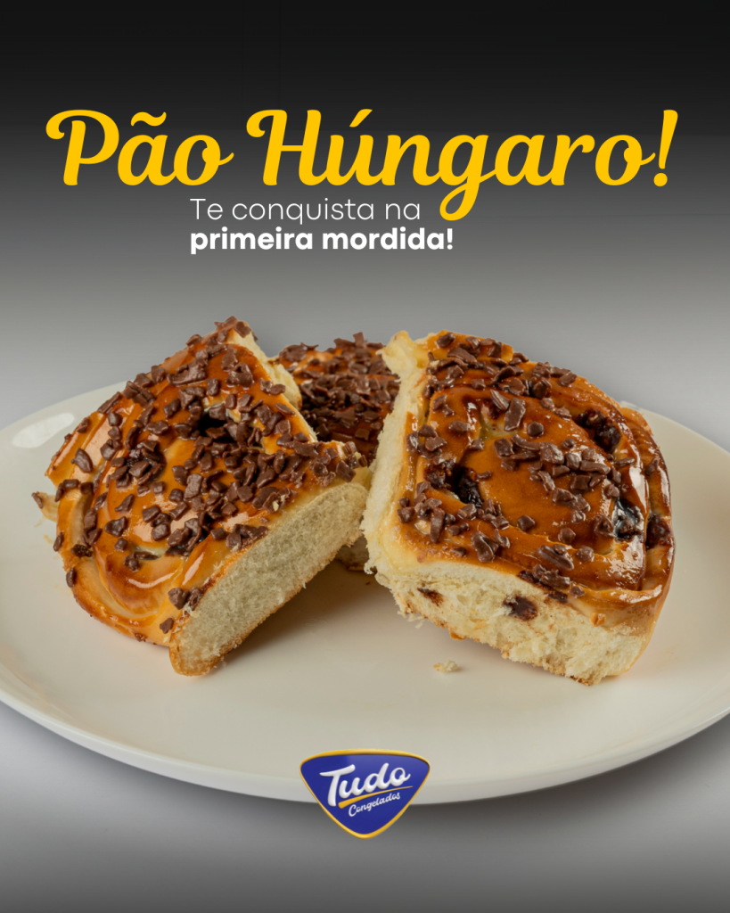 Pão Húngaro. Sabe aquele produto que conquista na primeira mordida? É o Pão Húngaro da Tudo Congelados!