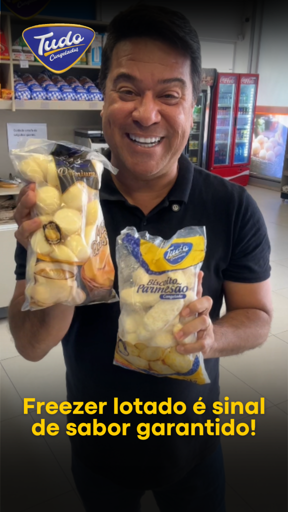 Biscoito Parmesão. Nosso biscoito de parmesão congelado chegou com tudo! Mais queijo, mais sabor e muito mais praticidade pra sua rotina.