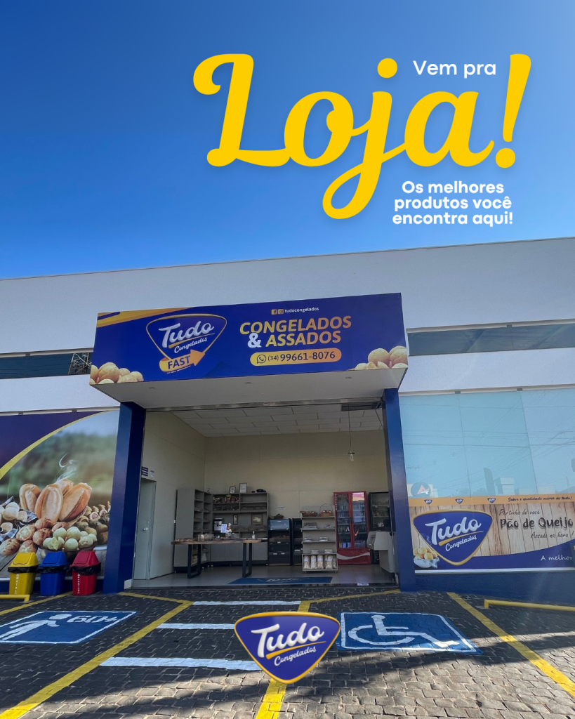 Vem pra loja! Já conhece a loja da Tudo Congelados? Se ainda não veio, fica o convite: vem fazer uma visita!