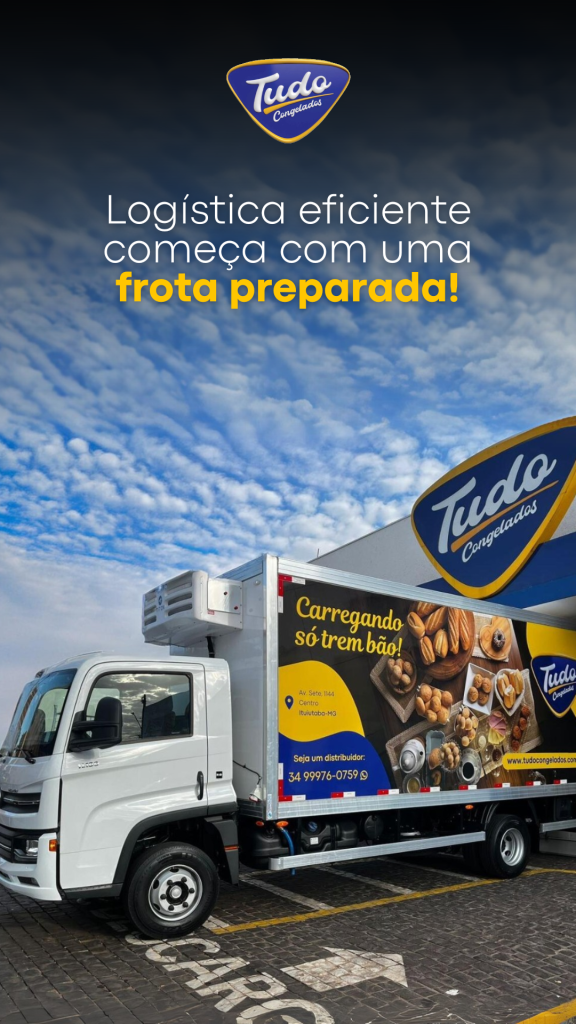 Frota. Confiança é saber que seu fornecedor entrega — literalmente! Pra garantir que nossos produtos cheguem sempre fresquinhos e com o padrão de qualidade Tudo Congelados, temos nossa própria frota de transporte!