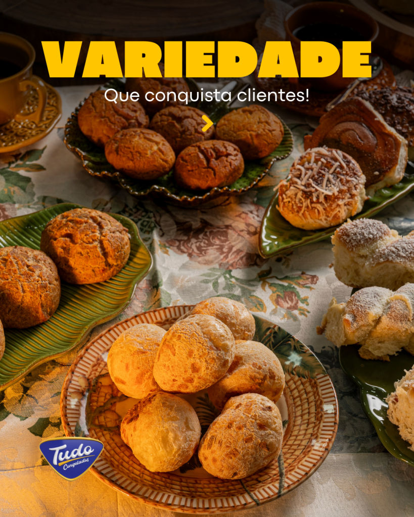 Variedade de produtos Tem variedade, tem qualidade e tem Tudo Congelados na sua gôndola!