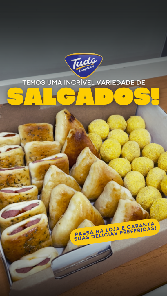 Salgados Dá uma olhada nessa variedade de salgados! Tem coxinha, enroladinho, mini pizza, pastel, bolinha de queijo e muito mais! variedade de salgados