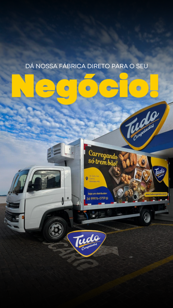 Na rota para a sua empresa. Da nossa fábrica direto para o seu negócio! A Tudo Congelados está sempre na rota de entrega .