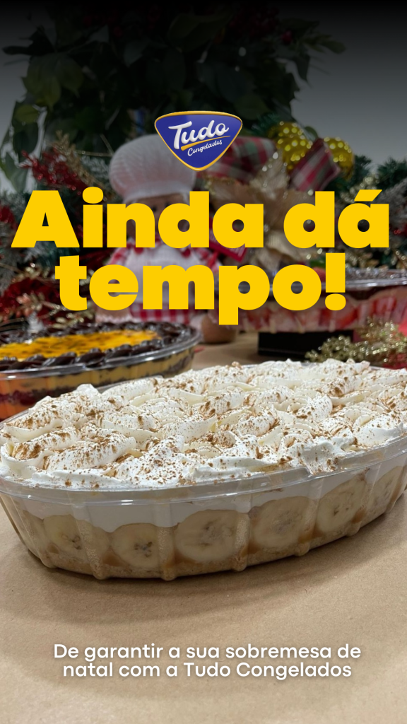 sobremesas de Natal da Tudo Congelados!
