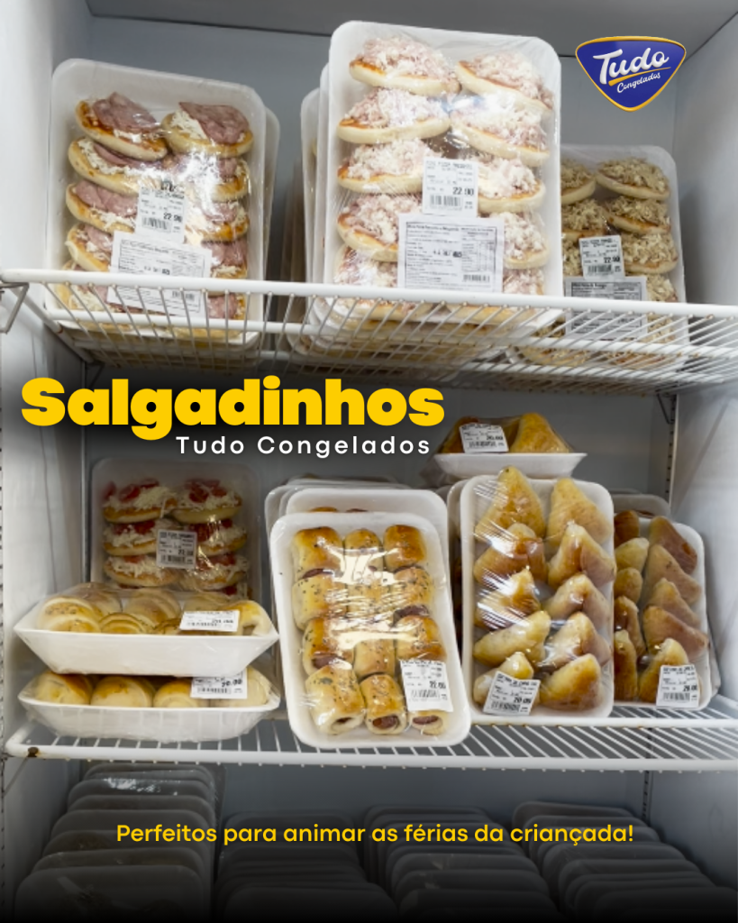Salgadinhos para a criançada. Diversão garantida com os salgadinhos da Tudo Congelados! Passe na loja e leve os seus!